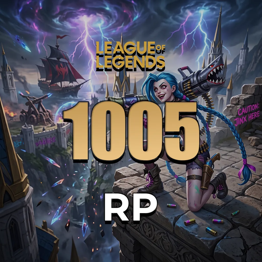 League of Legends 1005 RP (TR) Yükleme Şansı